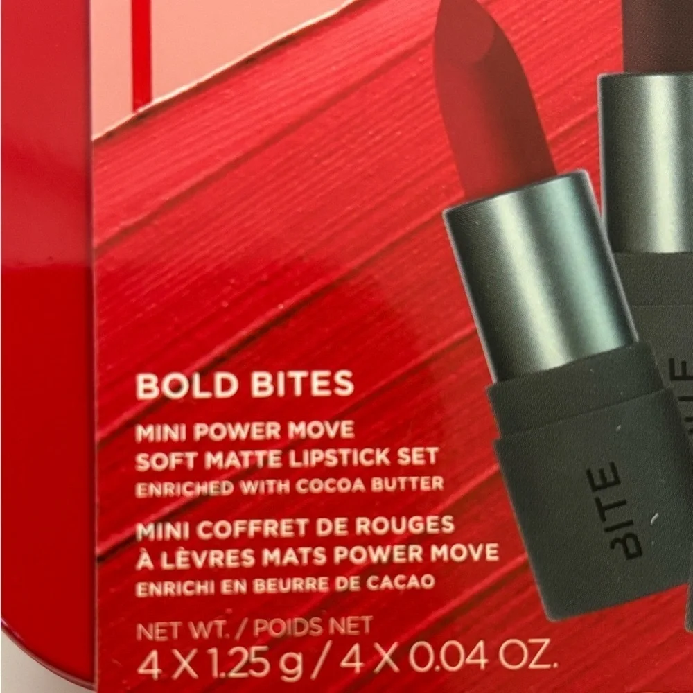 Bite Beauty Mini Power Move Lipstick Set nwt